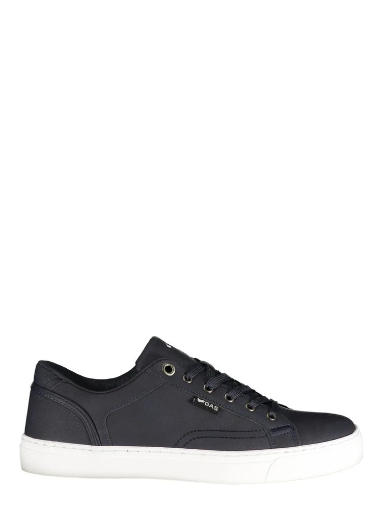 Blue Polyurethane Men Sneaker