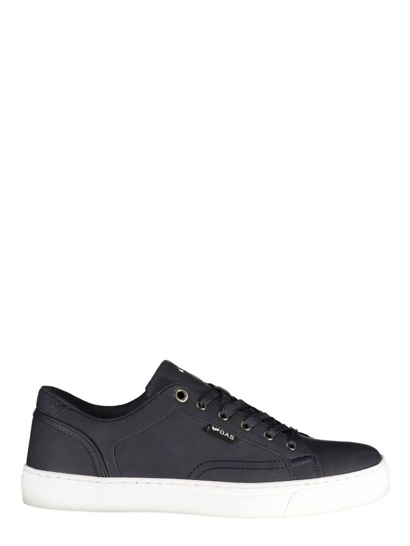 Blue Polyurethane Men Sneaker