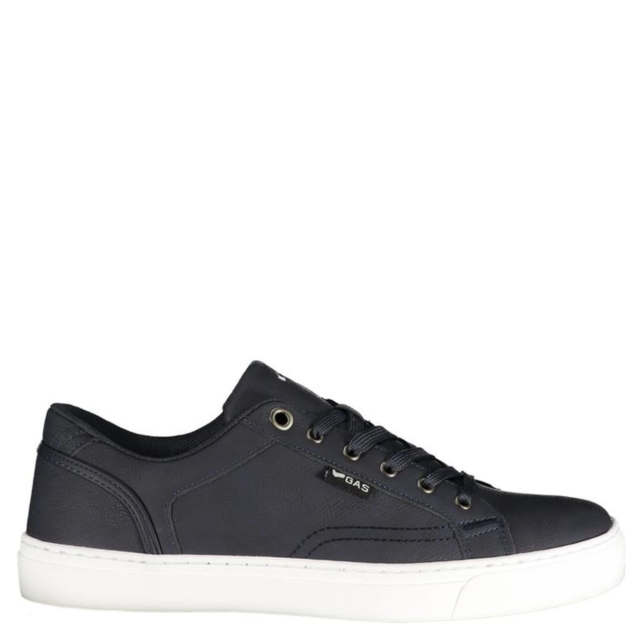 Blue Polyurethane Men Sneaker