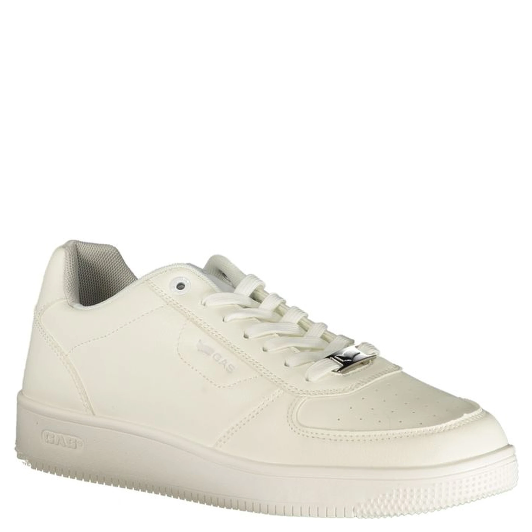 White Polyurethane Men Sneaker