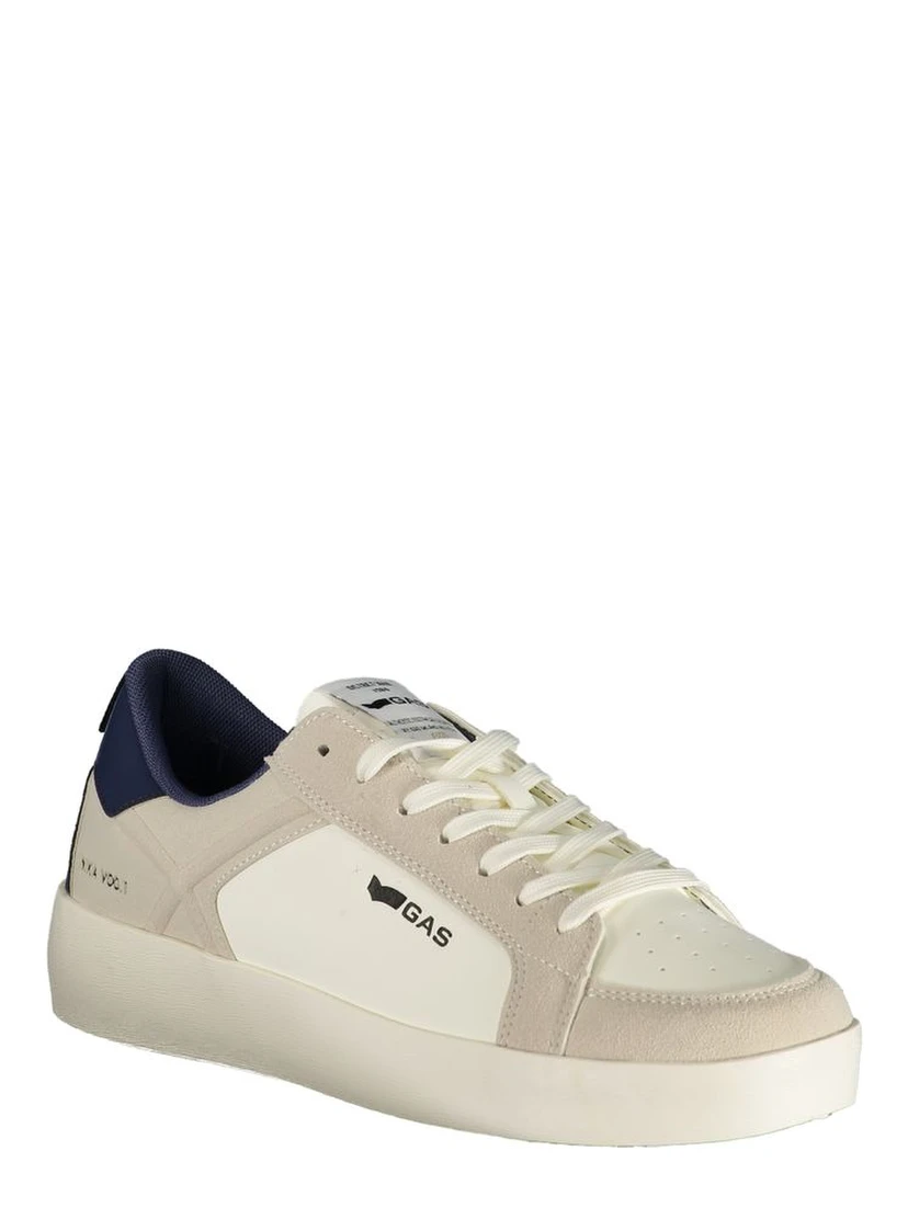 White Polyurethane Men's Sneaker