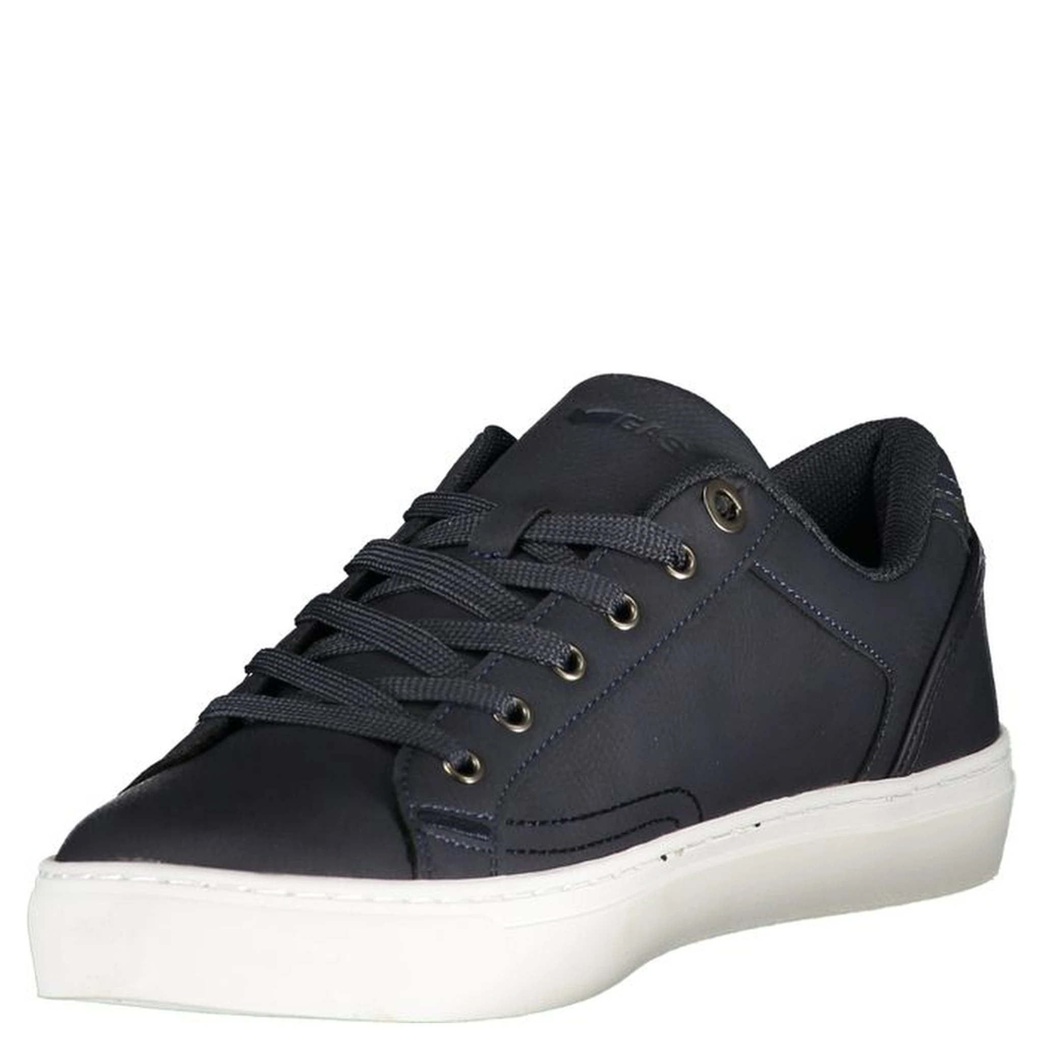 Blue Polyurethane Men Sneaker