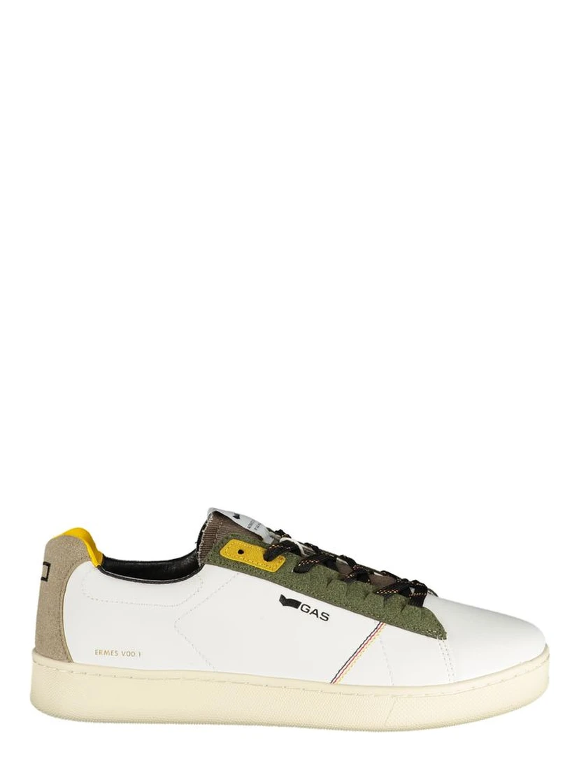 White Polyester Men Sneaker