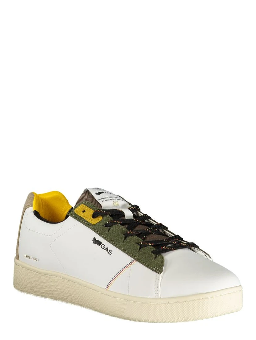 White Polyester Men Sneaker