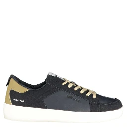 Blue Polyurethane Men Sneaker