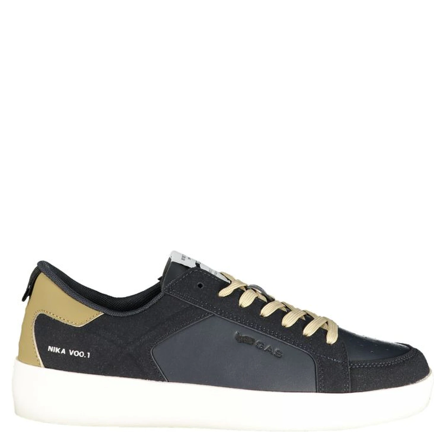 Blue Polyurethane Men Sneaker