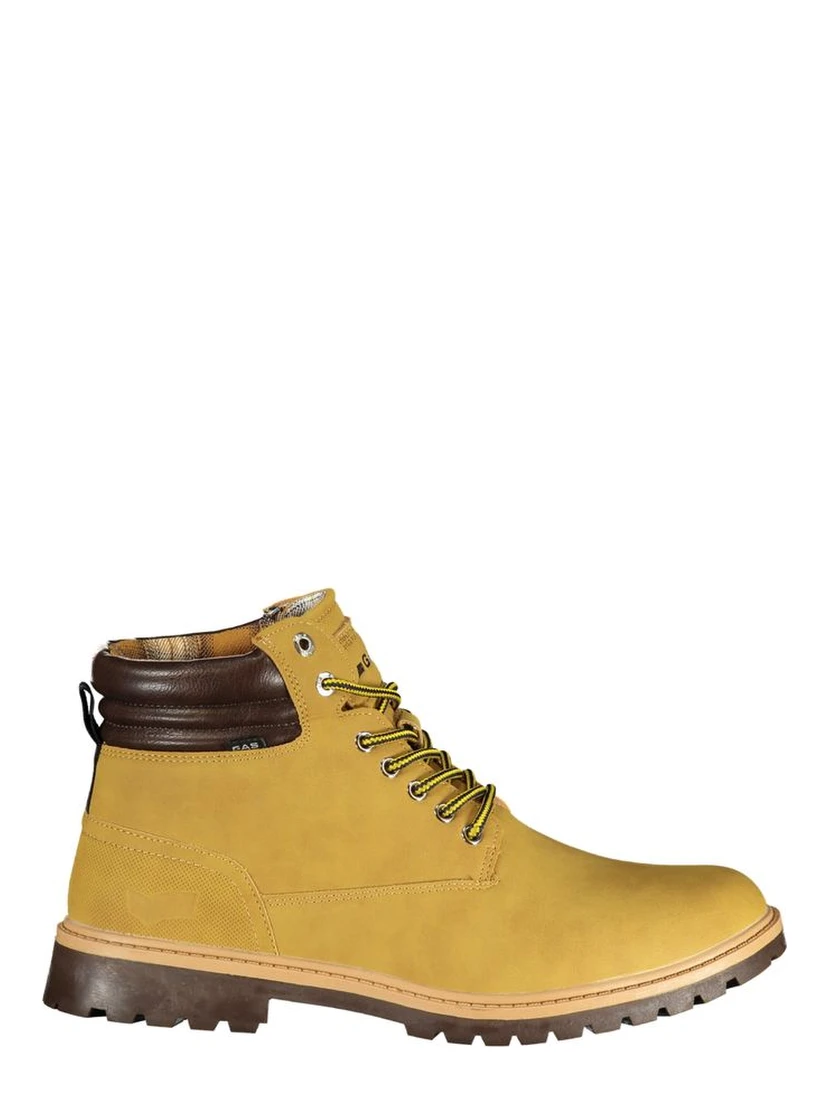 Beige Polyurethane Men Ankle Boot