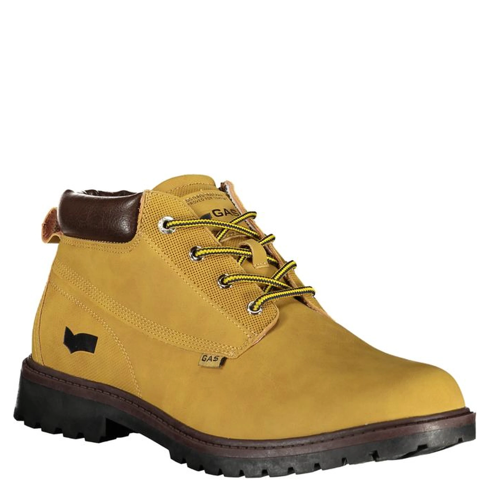 Beige Polyurethane Men's Ankle Boot