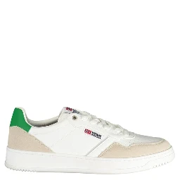 White Polyurethane Men's Sneaker