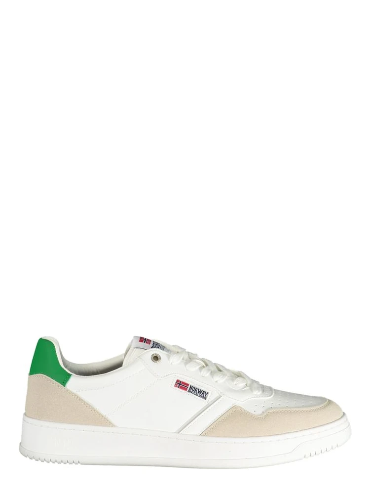 White Polyurethane Men's Sneaker