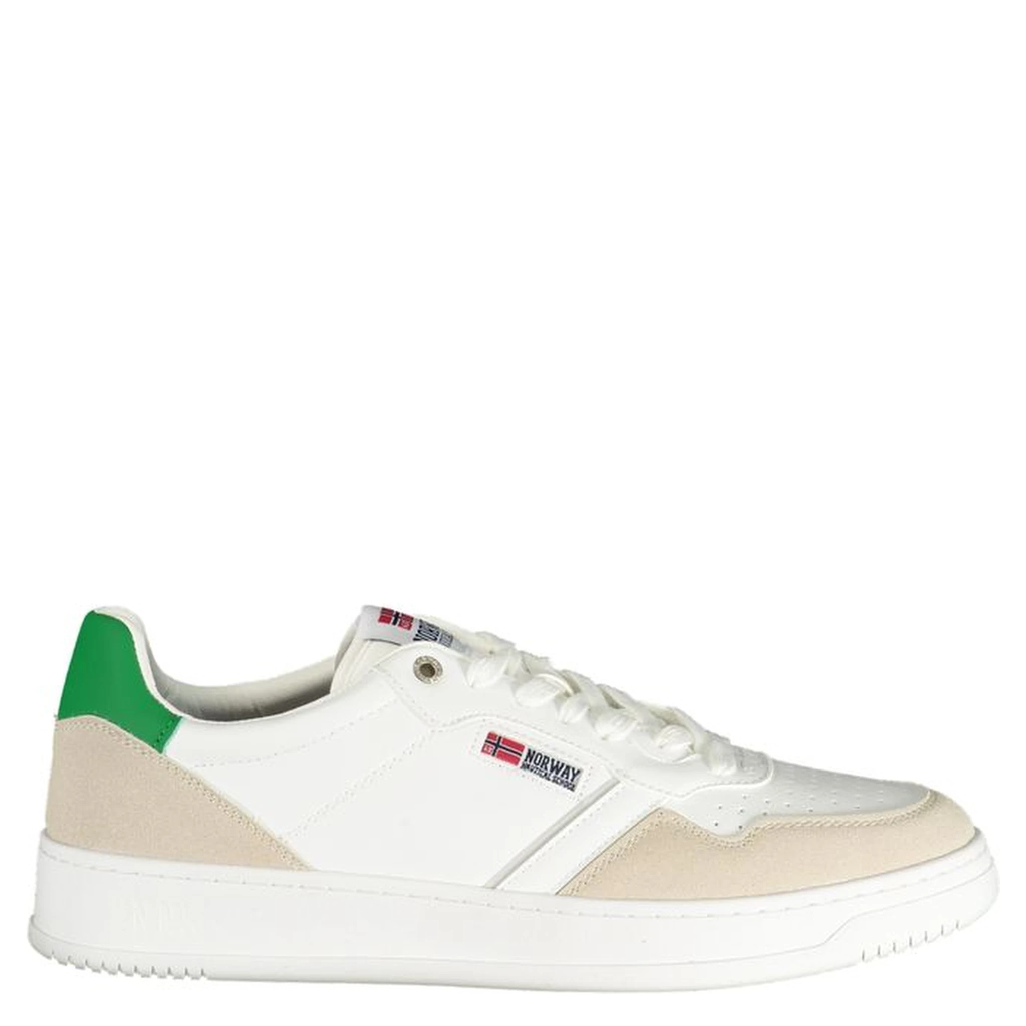 White Polyurethane Men's Sneaker