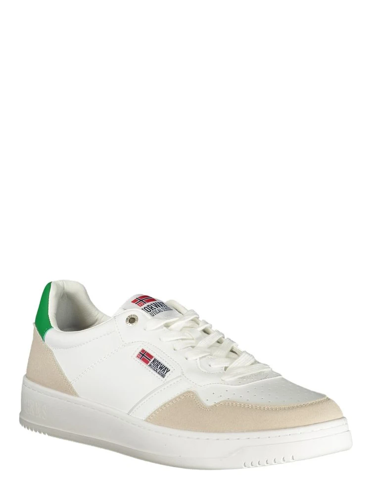 White Polyurethane Men's Sneaker alternative