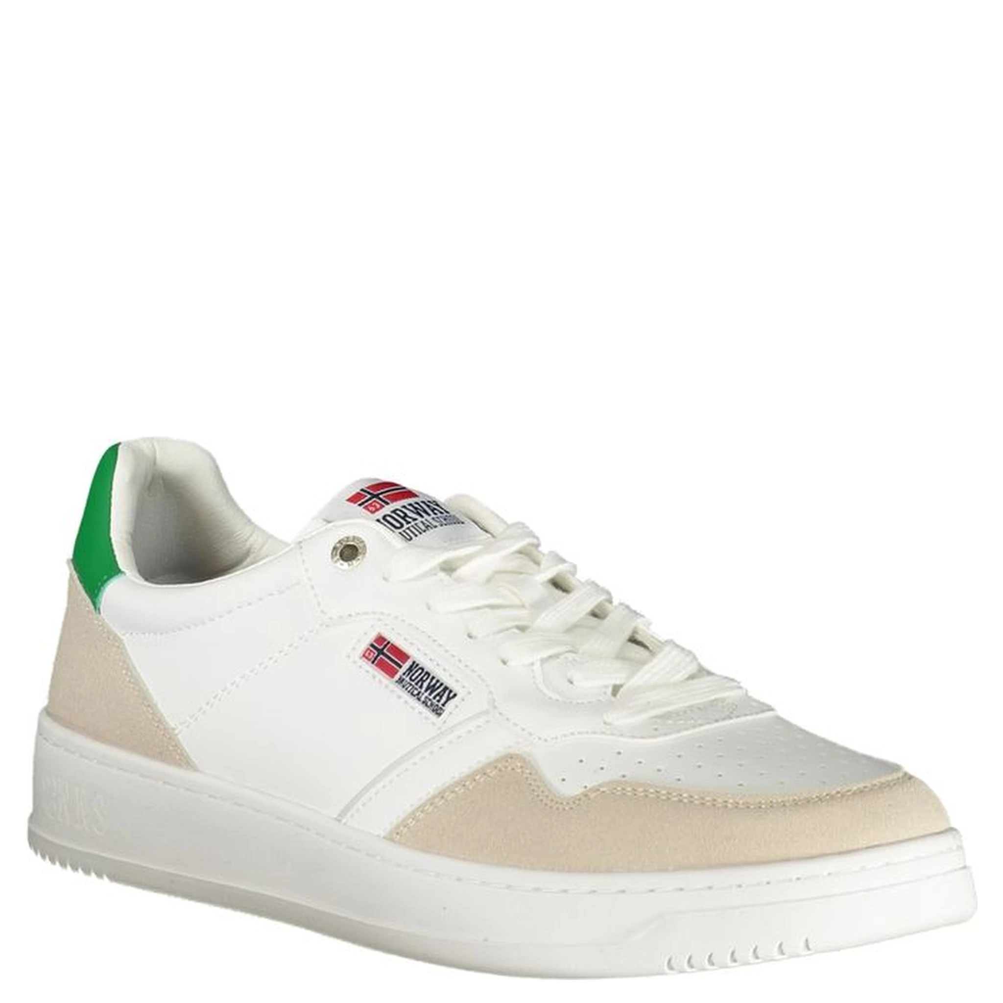 White Polyurethane Men's Sneaker