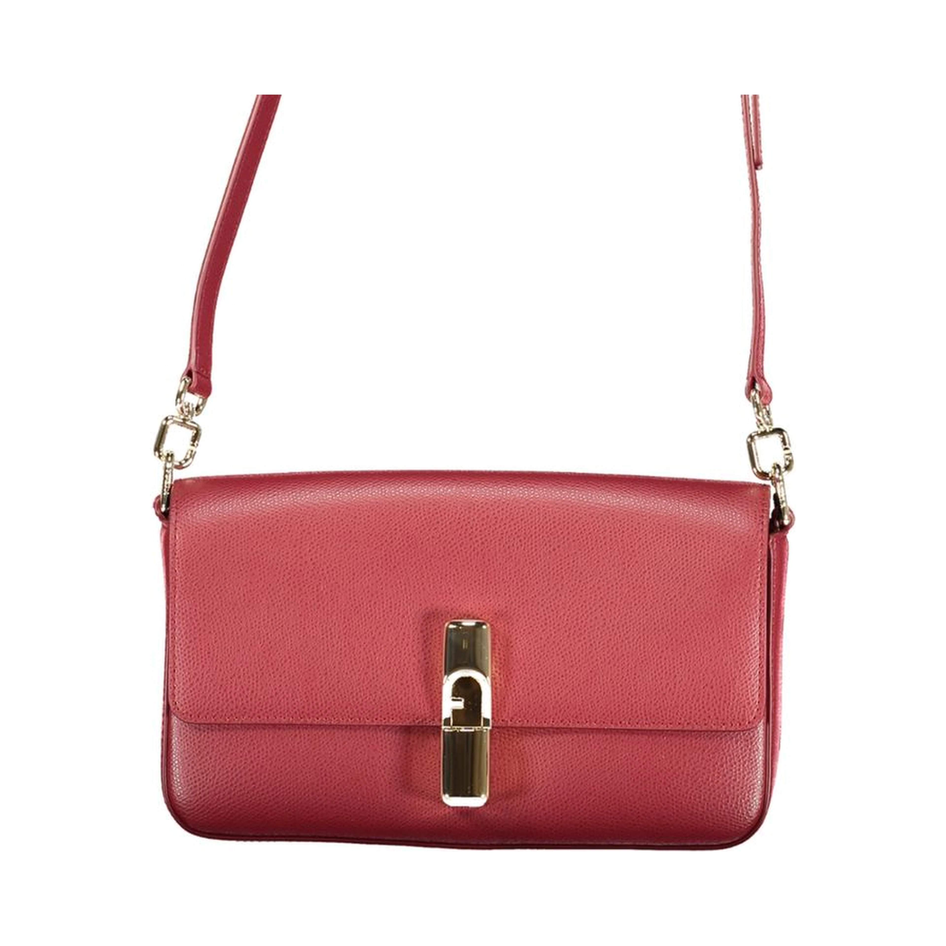 Red Leather Women Handbag