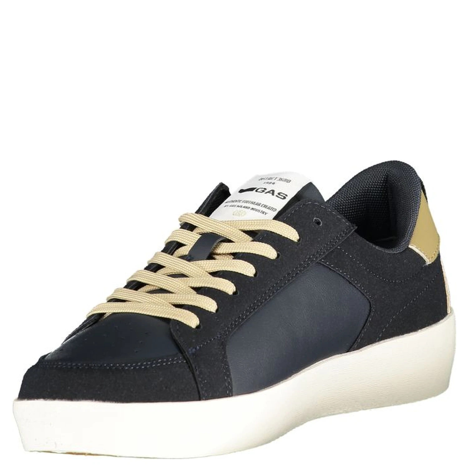 Blue Polyurethane Men Sneaker
