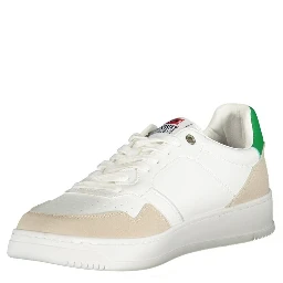 White Polyurethane Men's Sneaker