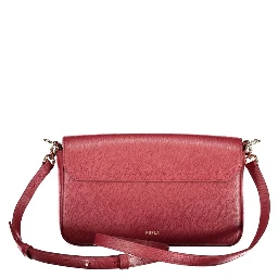 Red Leather Women Handbag