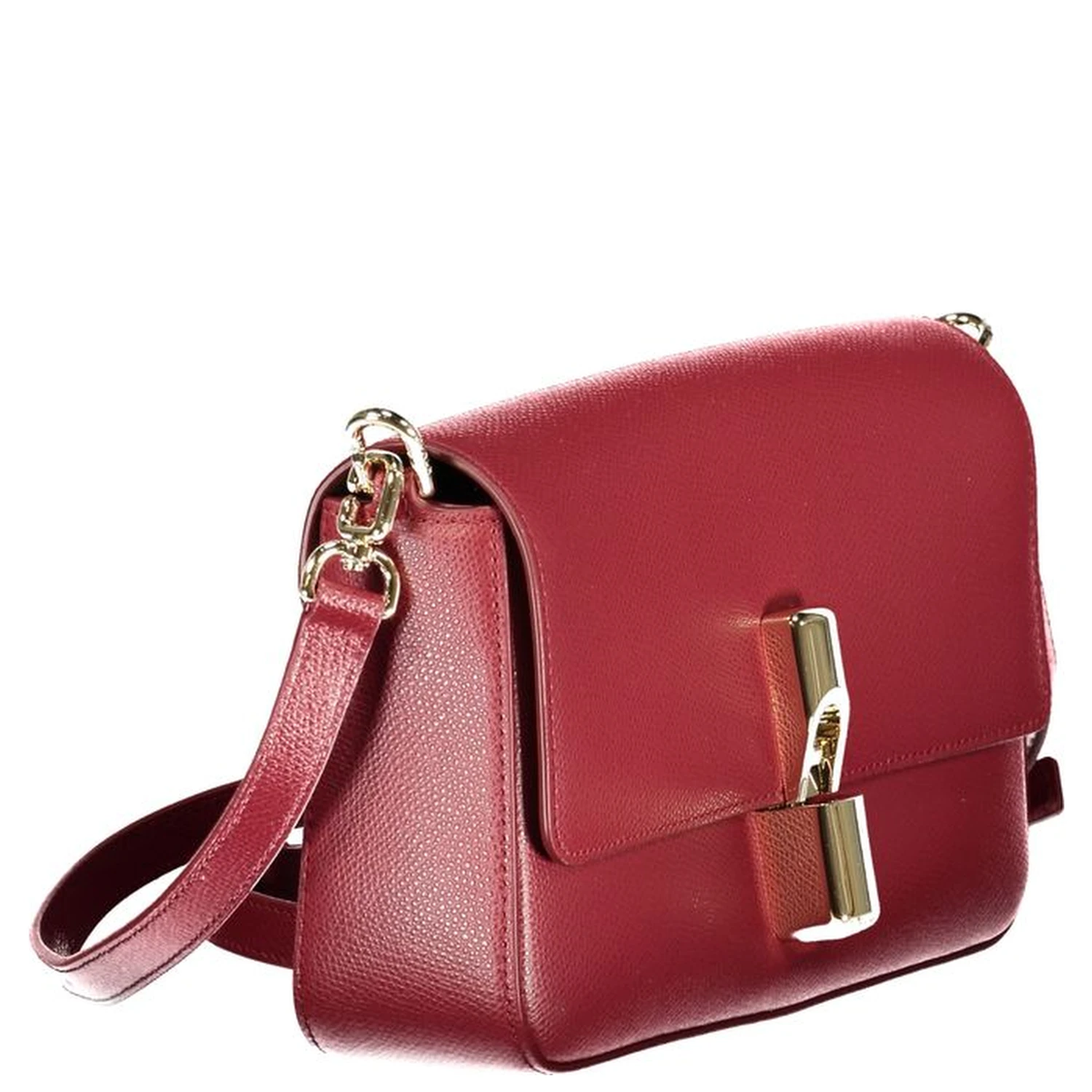 Red Leather Women Handbag
