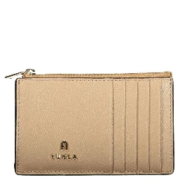 Beige Leather Women Wallet
