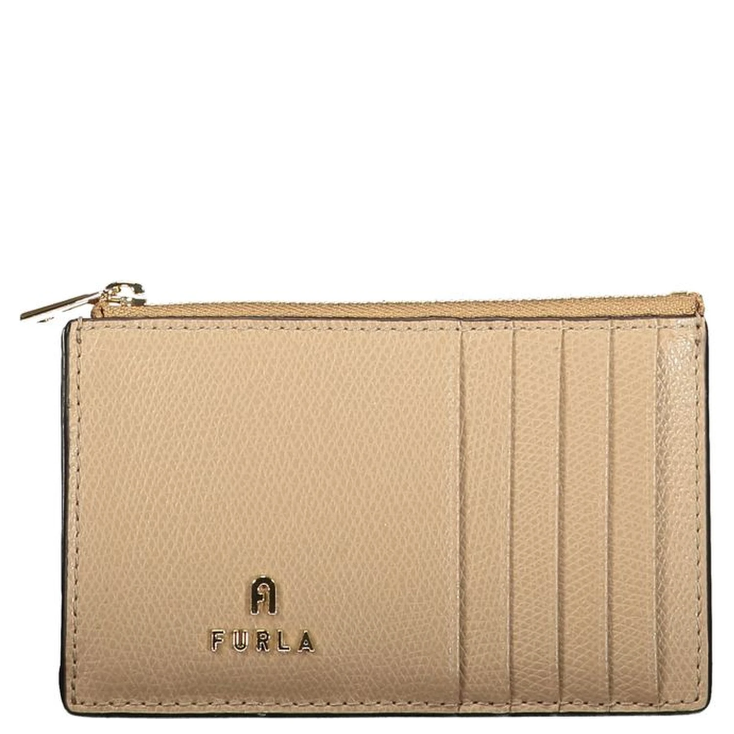 Beige Leather Women Wallet