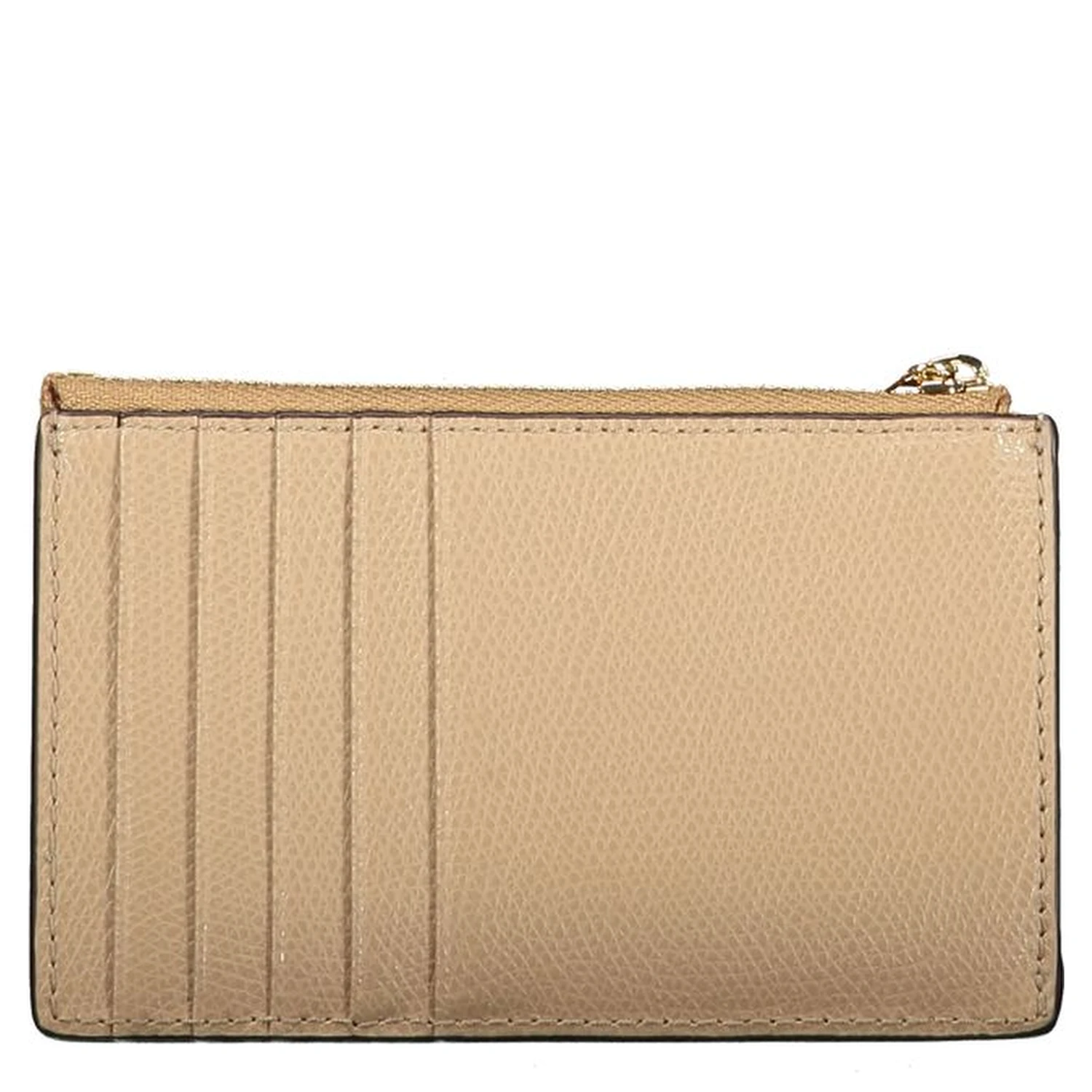 Beige Leather Women Wallet