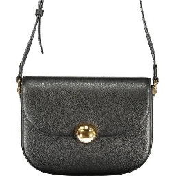 Black Leather Women Crossbody
