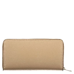 Beige Leather Women Wallet