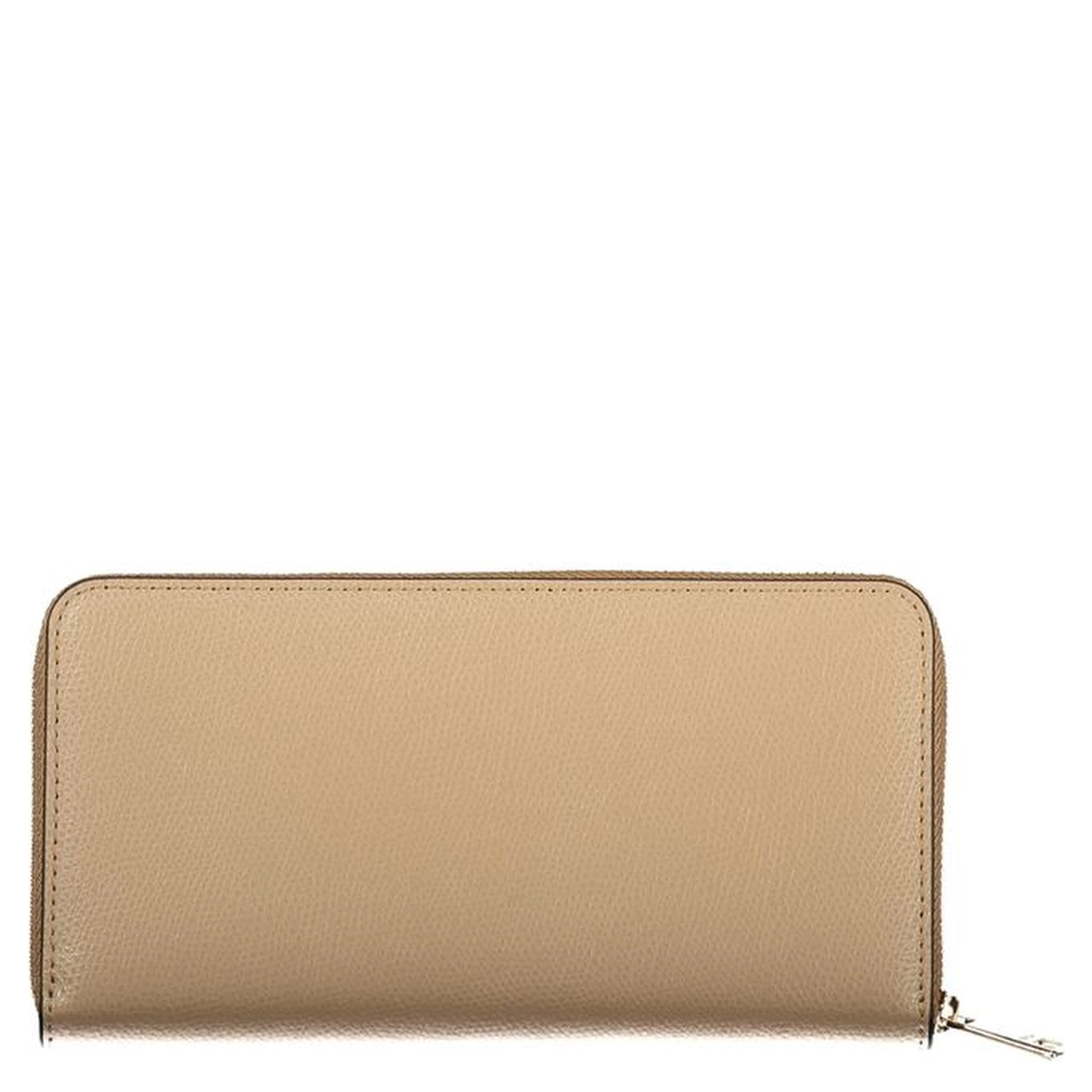 Beige Leather Women Wallet