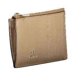 Beige Leather Women Wallet