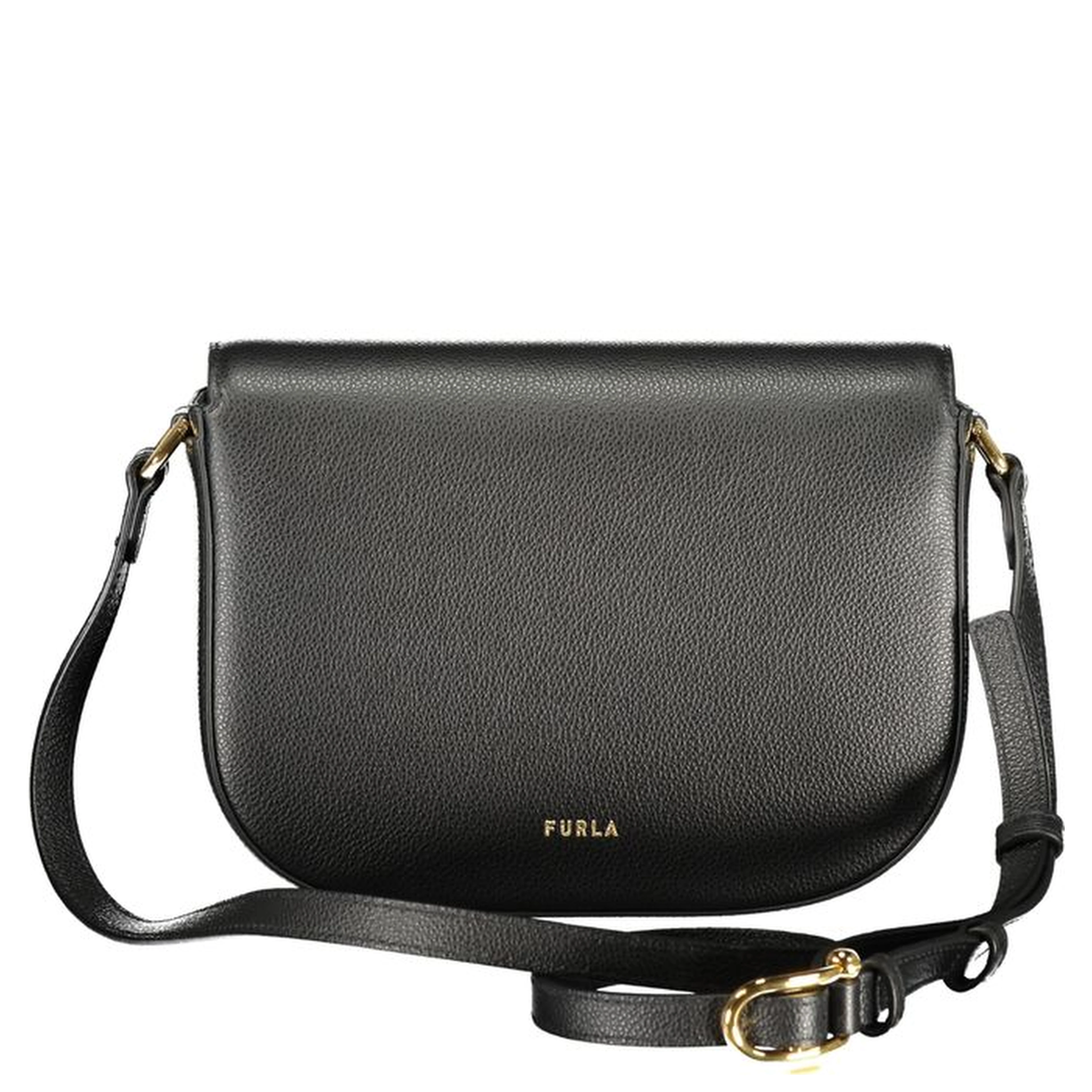 Black Leather Women Crossbody