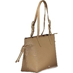 Marrone Leather Women Handbag