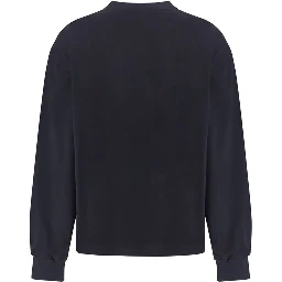 Black Cotton Sweatshirt