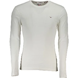 White Cotton Men T-Shirt