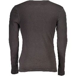 Black Cotton Men's T-Shirt