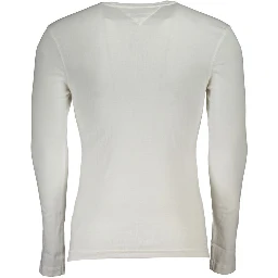 White Cotton Men T-Shirt