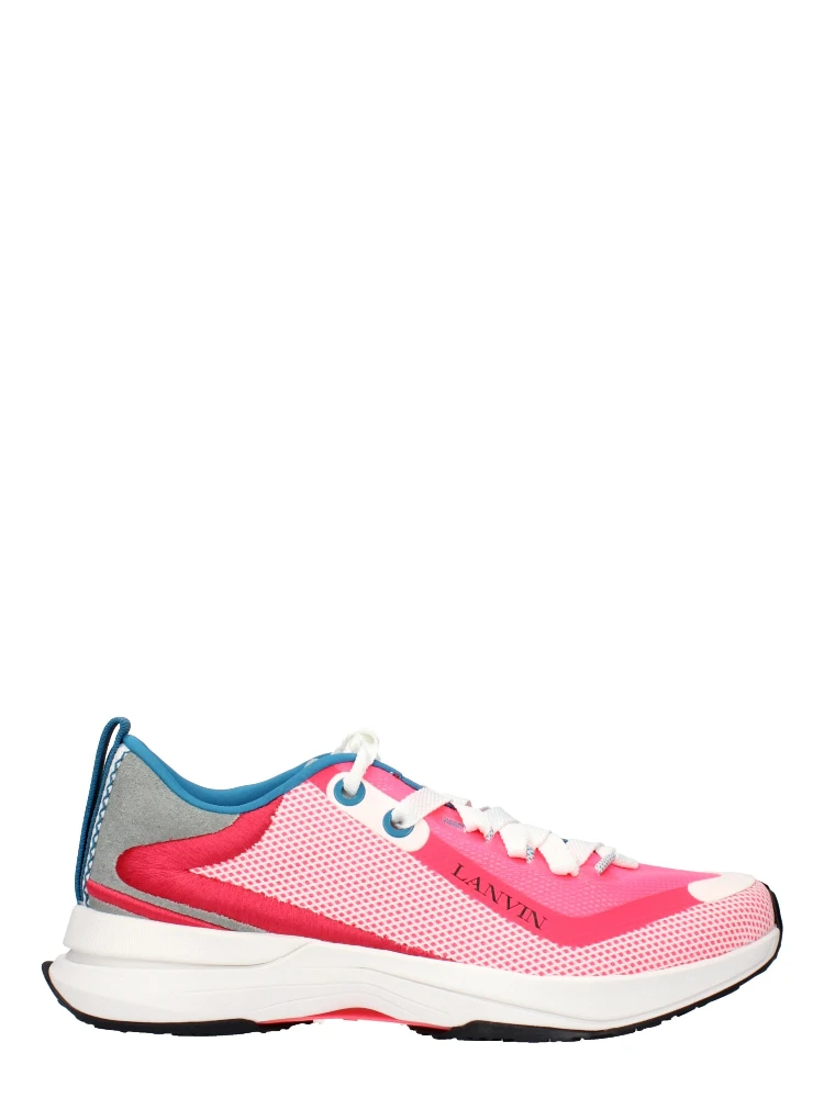 Pink Fabric Athletic Sneakers