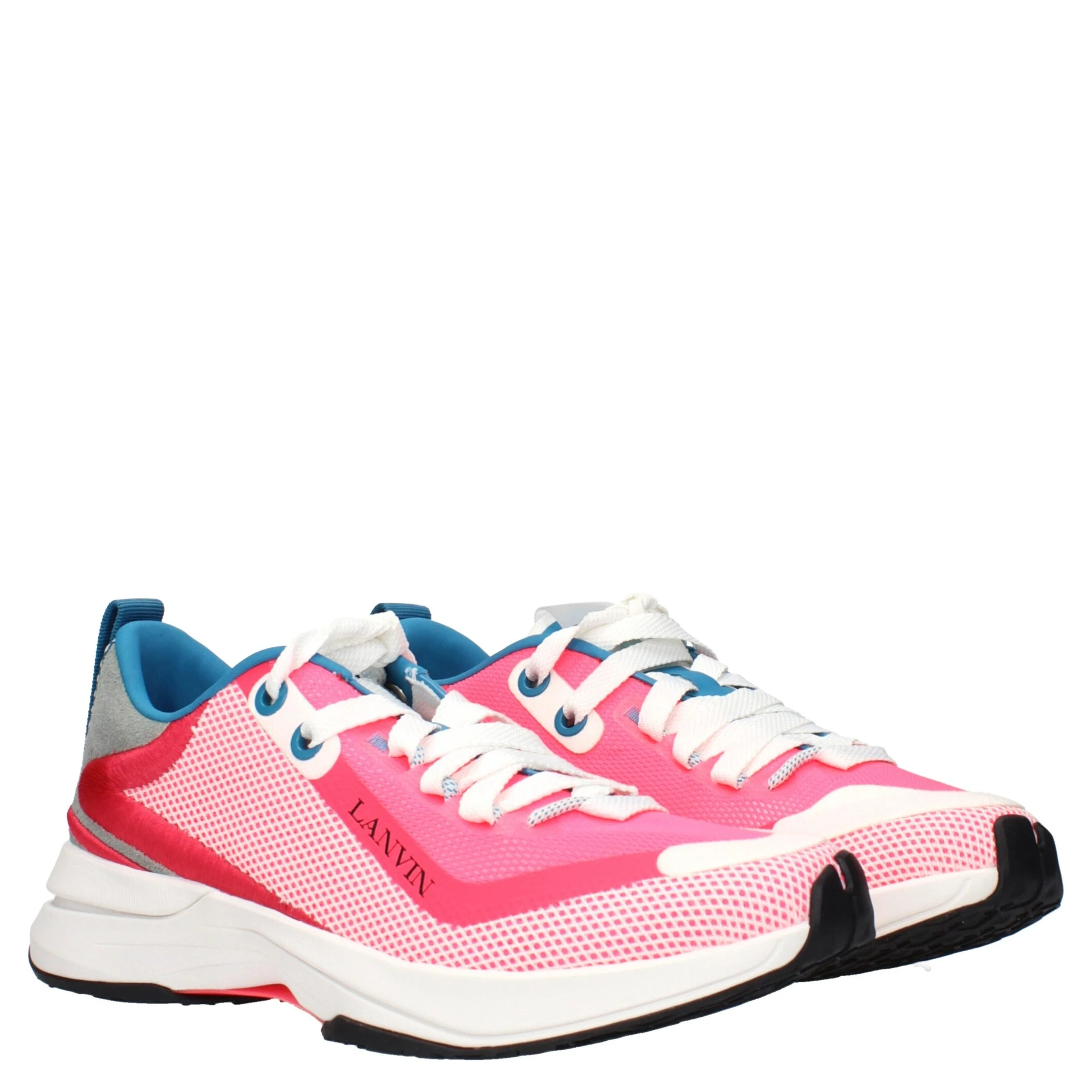 Pink Fabric Athletic Sneakers