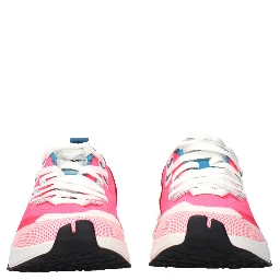 Pink Fabric Athletic Sneakers