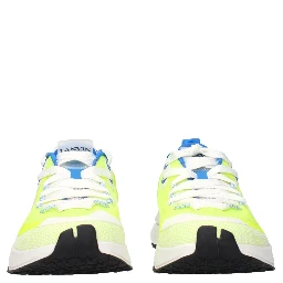 Yellow Fabric Athletic Sneakers