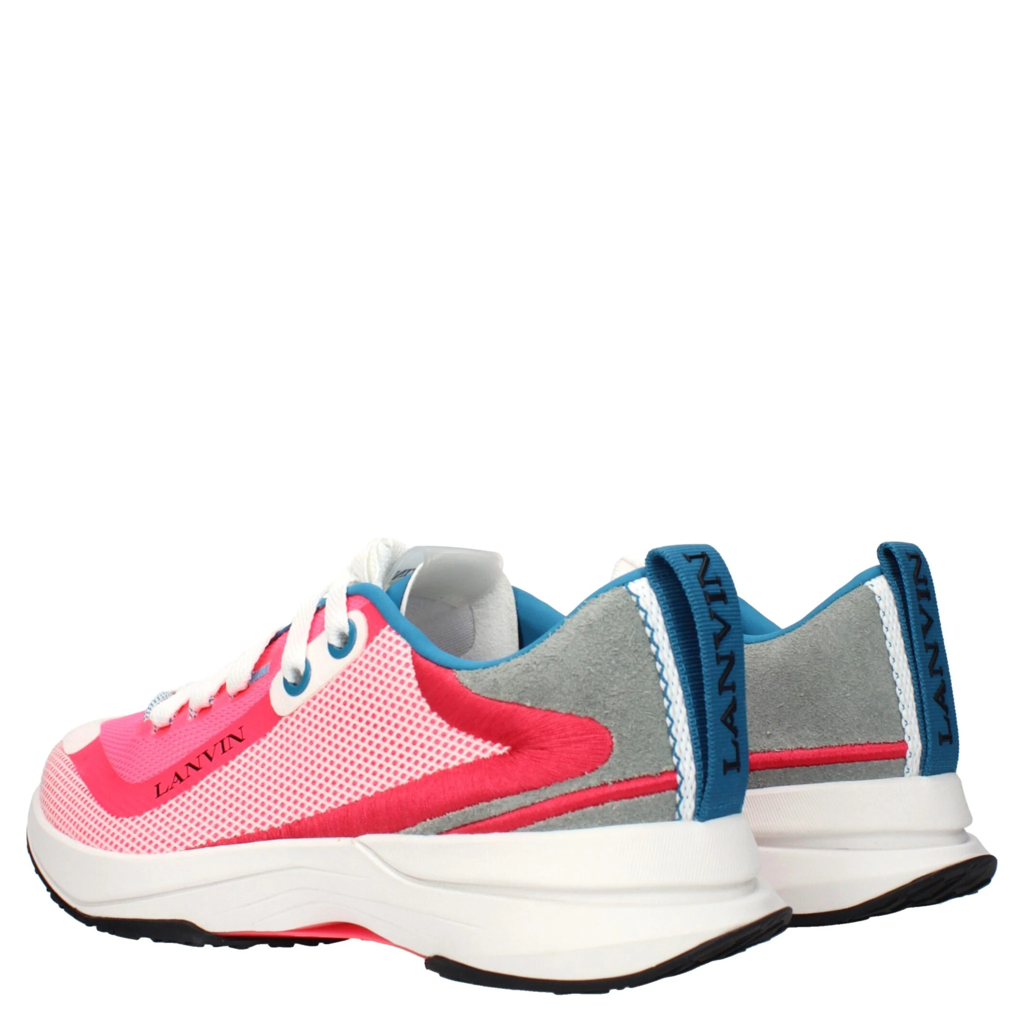 Pink Fabric Athletic Sneakers