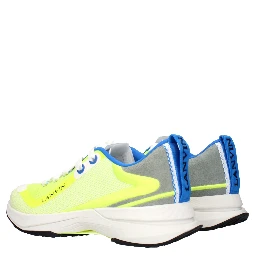 Yellow Fabric Athletic Sneakers