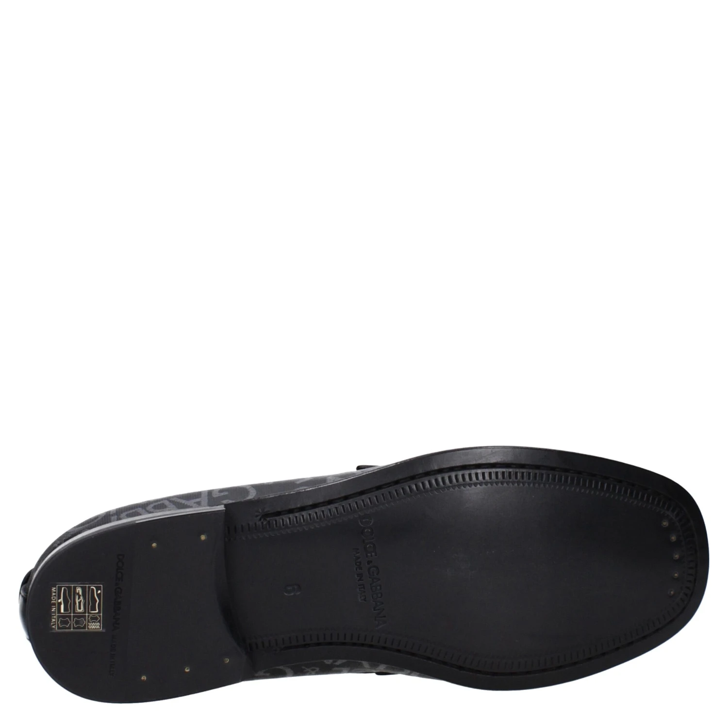 Black Fabric Slip-On Loafers