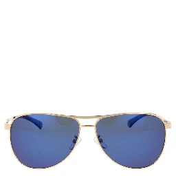 نظارات شمسية من الفولاذ المقاوم للصدأ الذهبي