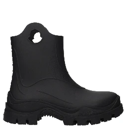 جزمة كاحل سوداء من القطن