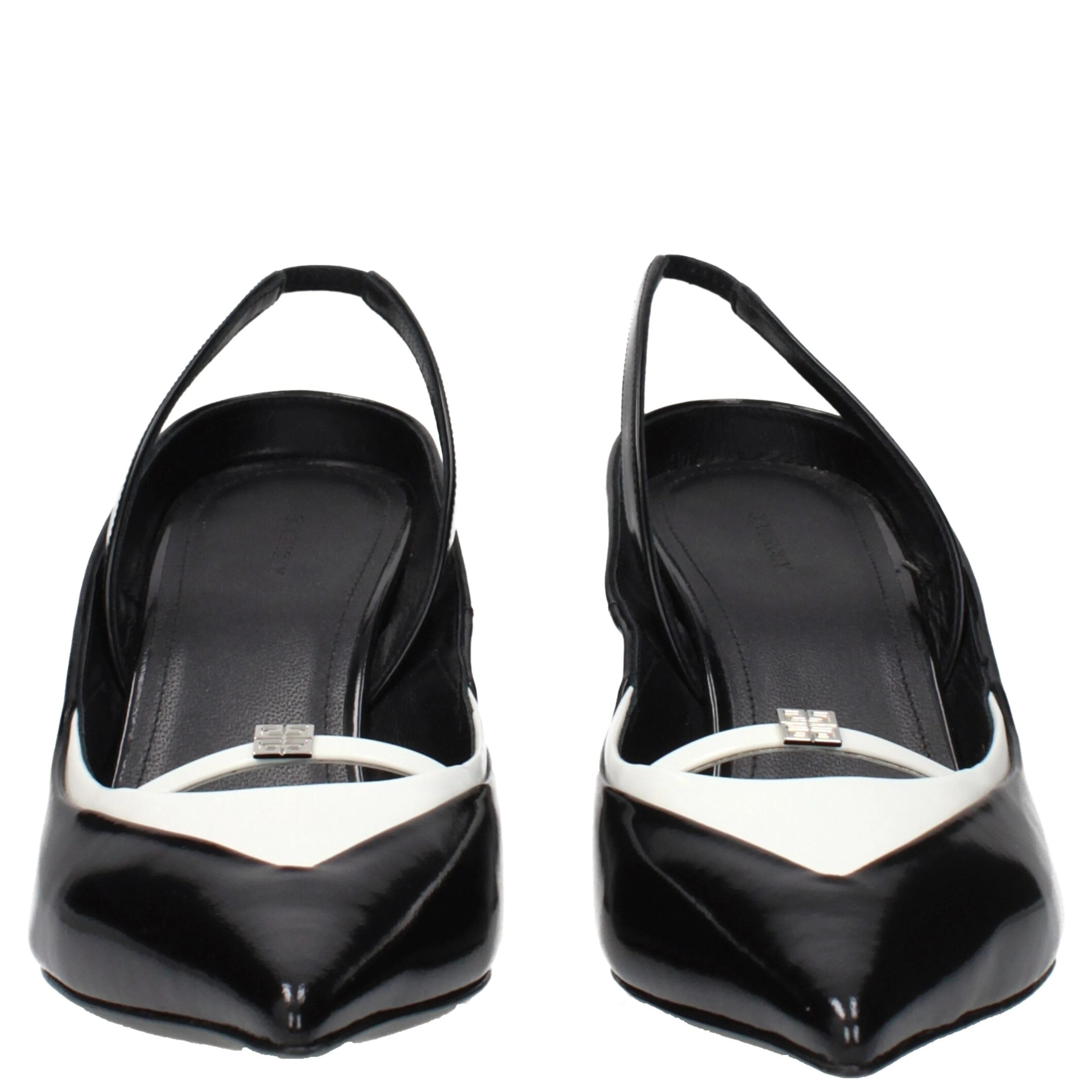 Black Leather Wedge Sandals