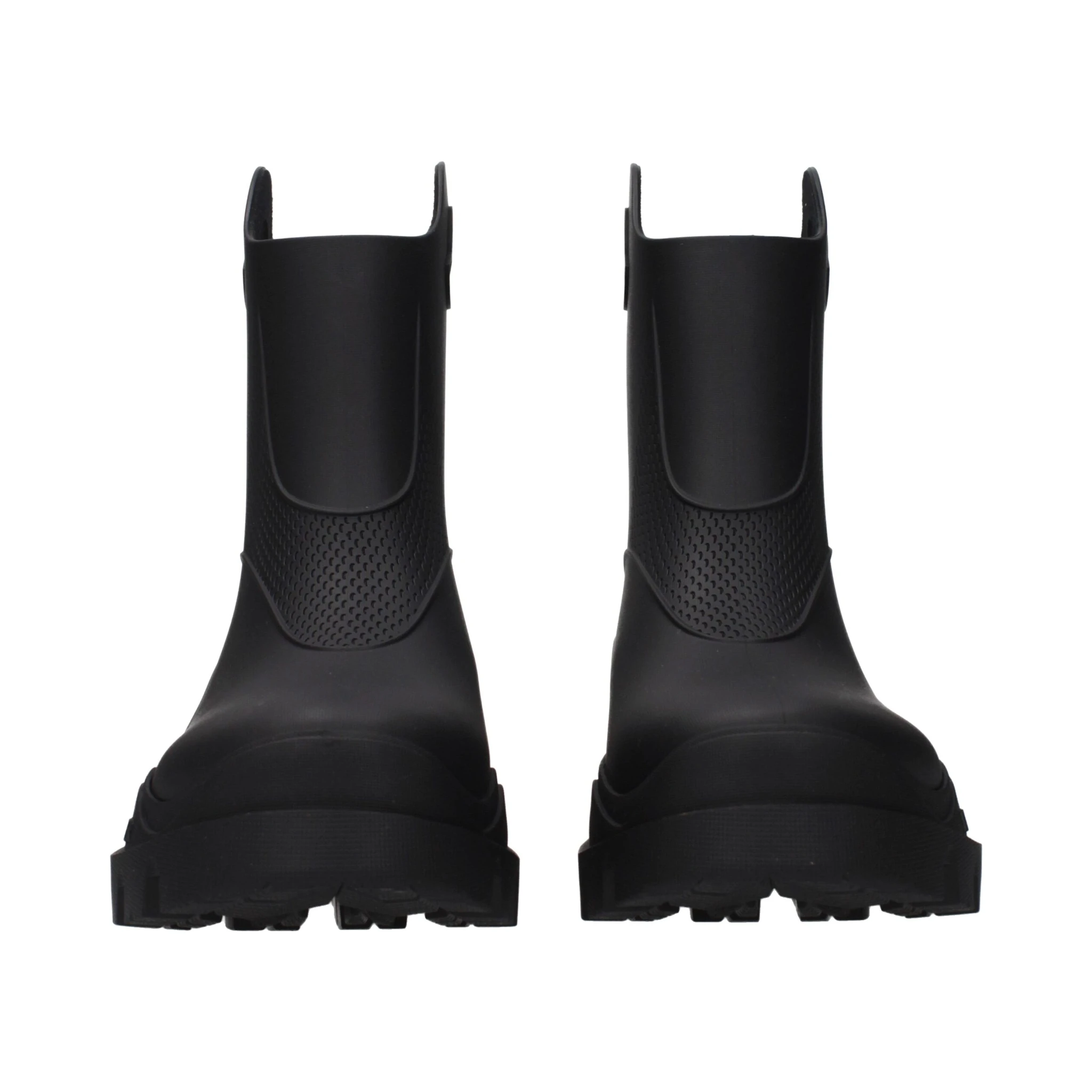 جزمة كاحل سوداء من القطن