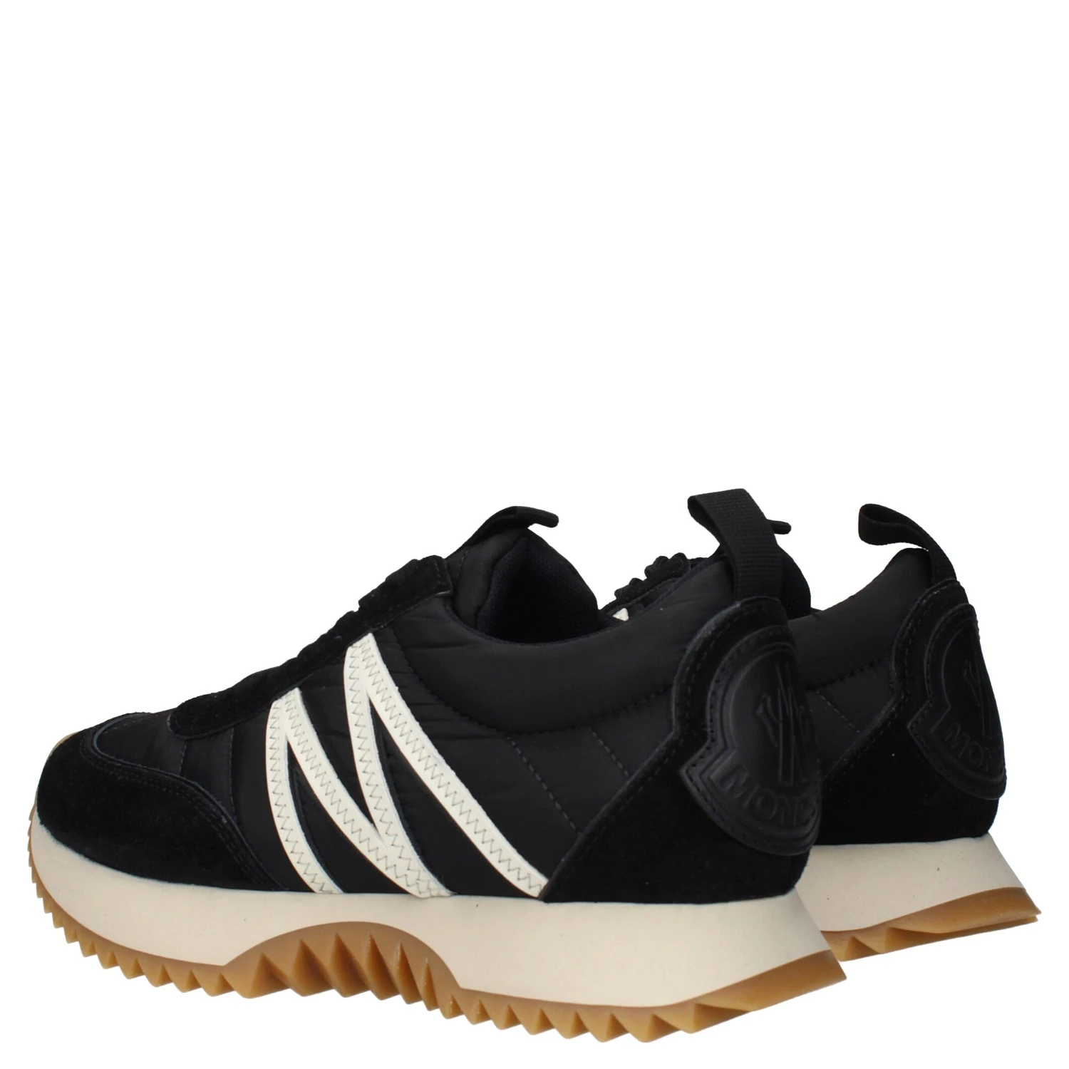 Black Fabric Low Top Sneakers
