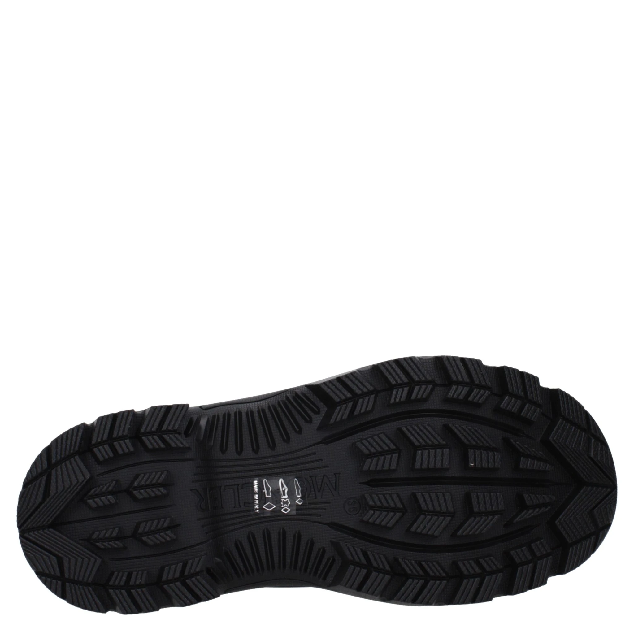 جزمة كاحل سوداء من القطن