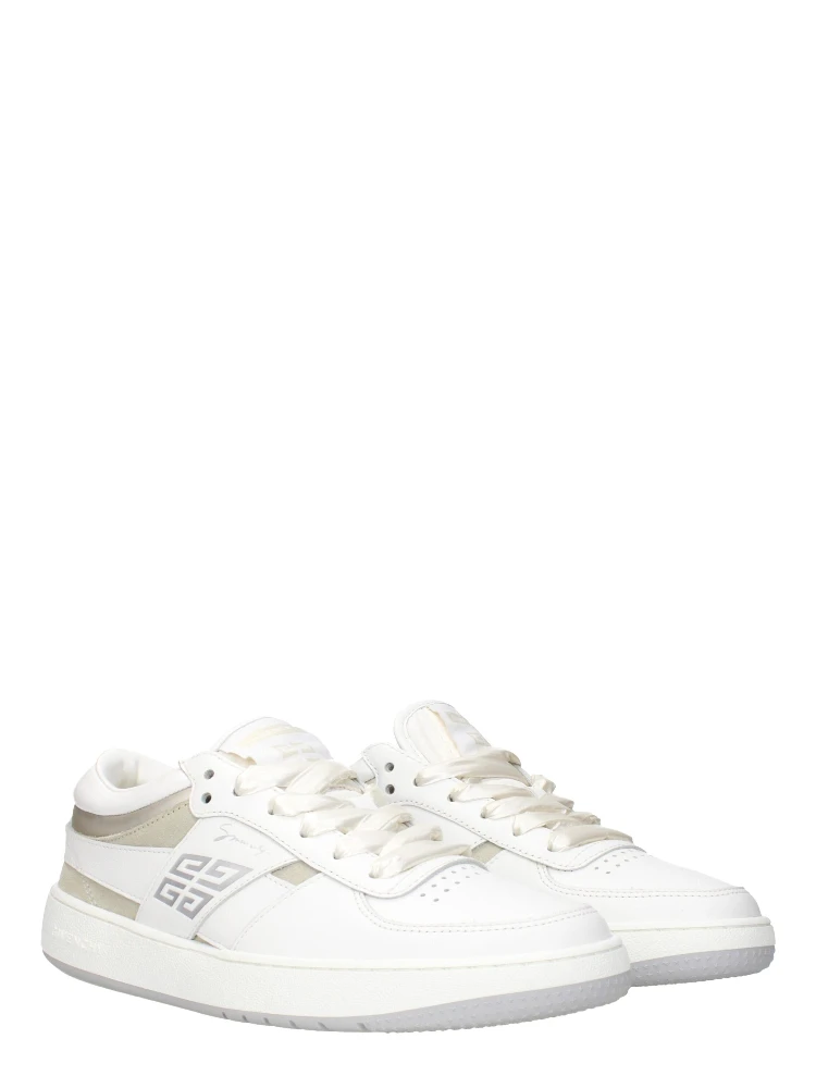 White Leather Low Top Sneakers alternative