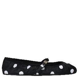 Black Fabric Ballet Flats